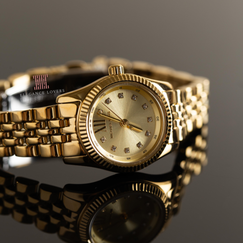  Shop Authentic Michael Kors Lexington Analog Gold Dial Gold Steel Strap Watch for Women - MK4741 - Luxxuri