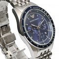  Shop Authentic Emporio Armani Sportivo Chronograph Blue Stainless Steel Watch For Men - AR6072 - Luxxuri