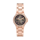  Shop Authentic Michael Kors Camille Chronograph Grey Dial Rose Gold Steel Strap Watch For Women - MK6983 - Luxxuri
