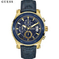  Shop Authentic Guess Pinnacle Chronograph Quartz Blue Dial Blue Leather Strap Watch For Men - W0673G2 - Luxxuri