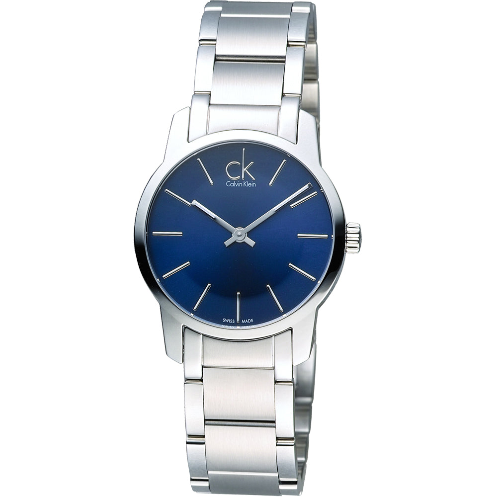  Shop Authentic Calvin Klein City Blue Dial Silver Steel Strap Watch for Women - K2G2314N - Luxxuri