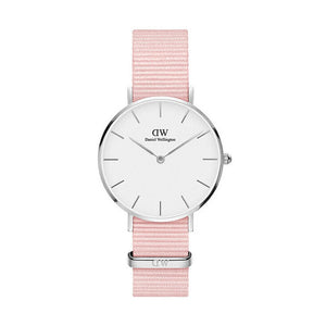  Shop Authentic Daniel Wellington Classic Petite Rosewater White Dial Pink NATO Strap Watch For Women - DW001000318 - Luxxuri
