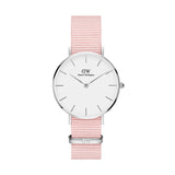  Shop Authentic Daniel Wellington Classic Petite Rosewater White Dial Pink NATO Strap Watch For Women - DW001000318 - Luxxuri