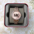  Shop Authentic Michael Kors Sofie Quartz Rose Gold Dial Rose Gold Steel Strap Watch For Women - MK4335 - Luxxuri