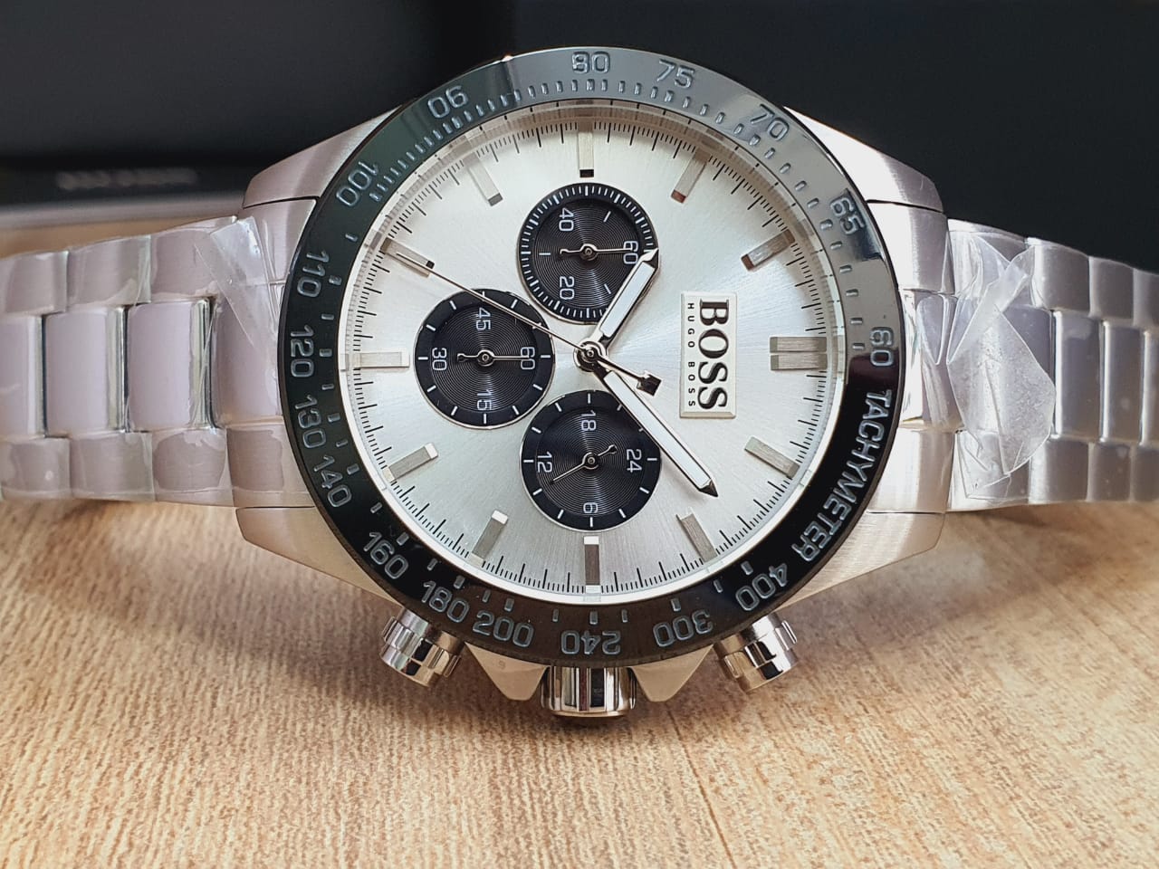 Hugo Boss Ikon White Dial Silver Steel Strap Watch for Men - 1512964