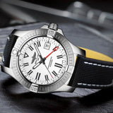  Shop Authentic Breitling Avenger Automatic GMT 43 White Dial Black Nylon Strap Watch for Men - A32397101A1X1 - Luxxuri