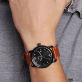  Shop Authentic Fossil Commuter Three Hand Date Black Dial Brown Leather Strap Watch for Men - FS5276 - Luxxuri