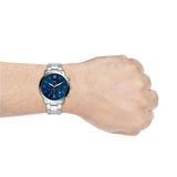  Shop Authentic Fossil Neutra Chronograph Blue Dial Silver Steel Strap Watch for Men - FS5792 - Luxxuri