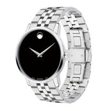  Shop Authentic Movado Museum Classic Black Dial Silver Steel Strap Watch for Men - 0607199 - Luxxuri