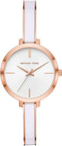  Shop Authentic Michael Kors Jaryn Analog White Dial Two Tone Steel Strap Watch For Women - MK4342 - Luxxuri