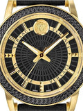  Shop Authentic Versace Code Quartz Black Dial Black Leather Strap Watch For Men - VEPO00320 - Luxxuri
