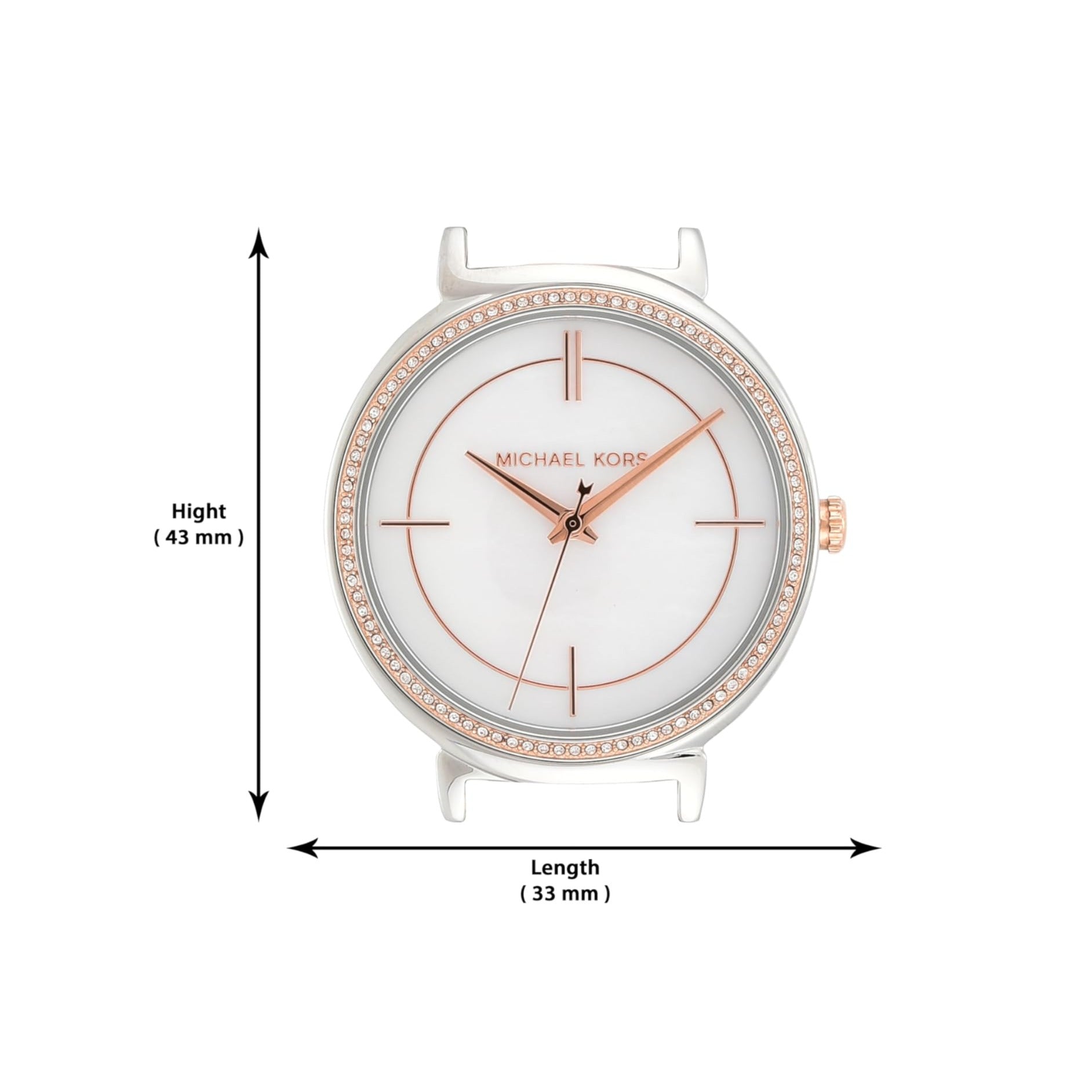  Shop Authentic Michael Kors Cinthia Mother of Pearl Dial Two Tone Steel Strap Watch For Women - MK3831 - Luxxuri