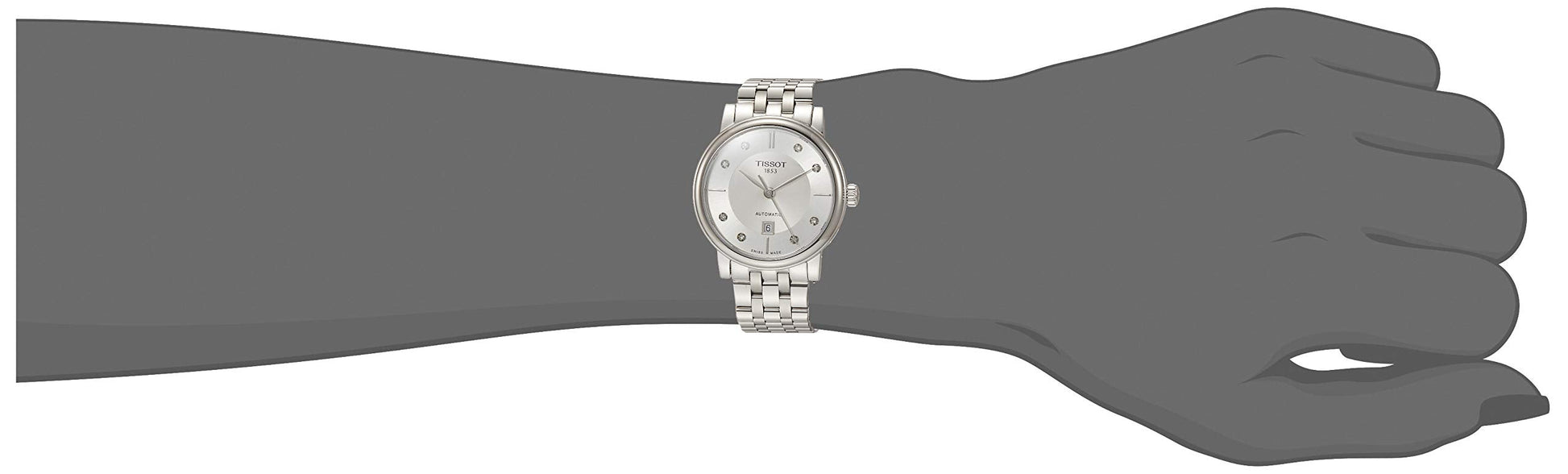  Shop Authentic Tissot Carson Premium Automatic Lady Diamonds Silver Dial Silver Steel Strap Watch for Women - T122.207.11.036.00 - Luxxuri