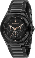  Shop Authentic Maserati Triconic Quartz Black Dial Black Steel Strap Watch For Men - R8873639003 - Luxxuri