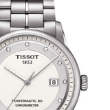  Shop Authentic Tissot T Classic Luxury Powermatic 80 White Dial Silver Steel Strap Watch For Men - T086.408.11.016.00 - Luxxuri