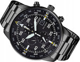  Shop Authentic Citizen Sports Eco Drive Black Dial Black Steel Strap Watch For Men - CA0695-84E - Luxxuri