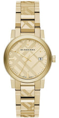  Shop Authentic Burberry The City Gold Dial Gold Steel Strap Watch for Women - BU9145 - Luxxuri
