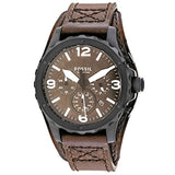  Shop Authentic Fossil Nate Chronograph Brown Dial Brown Leather Strap Watch for Men - JR1511 - Luxxuri