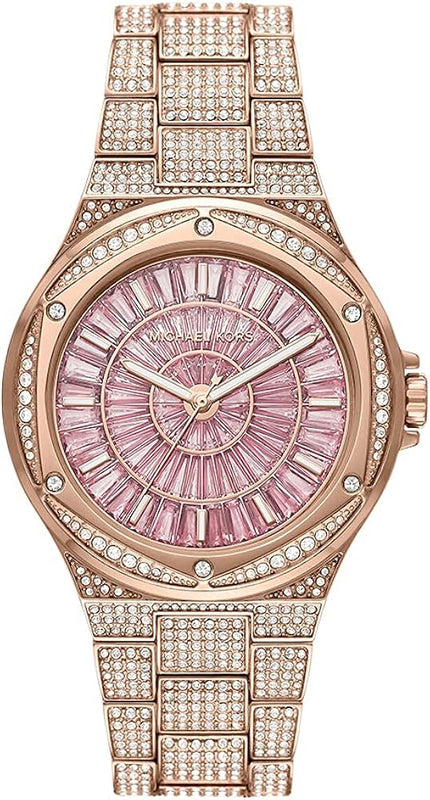  Shop Authentic Michael Kors Lennox Three Hand Crystals Rose Gold Dial Rose Gold Steel Strap Watch For Women - MK6992 - Luxxuri