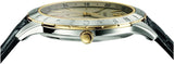  Shop Authentic Versace Univers Beige Dial Black Leather Strap Watch for Men - VEBK00218 - Luxxuri