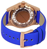  Shop Authentic Marc Jacobs Henry Skeleton Blue Dial Blue Leather Strap Watch for Women - MBM1244 - Luxxuri