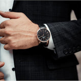  Shop Authentic Daniel Wellington Classic Sheffield Black Dial Black Leather Strap Watch For Women - DW00100139 - Luxxuri