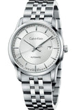  Shop Authentic Calvin Klein Infinity Automatic Silver Dial Silver Steel Strap Watch for Men - K5S34146 - Luxxuri