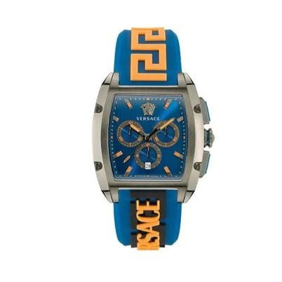  Shop Authentic Versace Iconic Dominus Chronograph Blue Dial Blue Rubber Strap Watch For Men - VE6H00323 - Luxxuri