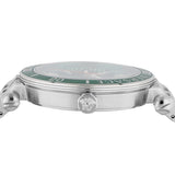  Shop Authentic Versace Greca Sport Quartz Green Dial Silver Steel Strap Watch For Men - VEZ300421 - Luxxuri