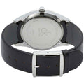  Shop Authentic Calvin Klein Minimal Diamonds Black Dial Black Leather Strap Watch for Men - K3M211CS - Luxxuri