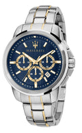  Shop Authentic Maserati Successo 44mm Chronograph Quartz Blue Dial Silver Steel Strap Watch For Men - R8873621016 - Luxxuri