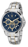  Shop Authentic Maserati Successo 44mm Chronograph Quartz Blue Dial Silver Steel Strap Watch For Men - R8873621016 - Luxxuri