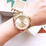  Shop Authentic Michael Kors Bradshaw Quartz Gold Dial Gold Steel Strap Watch For Women - MK6555 - Luxxuri