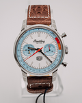  Shop Authentic Breitling Top Time Deus Limited Edition White Dial Brown Leather Strap Watch for Men - A233112A1A1X1 - Luxxuri