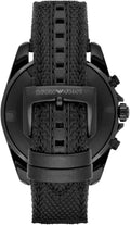  Shop Authentic Emporio Armani Sigma Chronograph Black Dial Black Leather Strap Watch For Men - AR6131 - Luxxuri