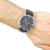  Shop Authentic Tommy Hilfiger Keagan Quartz Grey Dial Black Leather Strap Watch for Men - 1791289 - Luxxuri