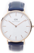  Shop Authentic Daniel Wellington Classic Somerset White Dial Blue Leather Strap Watch For Men - DW00100121 - Luxxuri