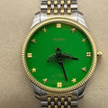  Shop Authentic Gucci G Timeless Quartz Green Dial Two Tone Steel Strap Watch For Men - YA1264182 - Luxxuri