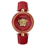  Shop Authentic Versace Palazzo Empire Red Dial Red Leather Strap Watch for Women - VCO120017 - Luxxuri