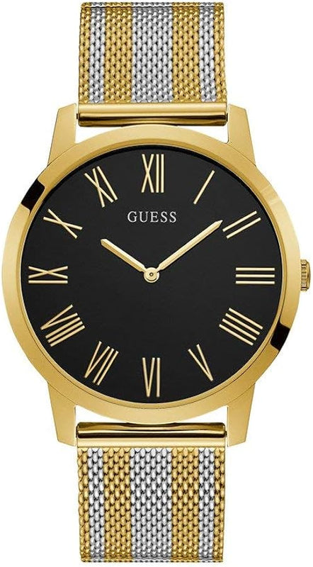  Shop Authentic Guess Richmond Quartz Black Dial Two Tone Mesh Bracelet Watch For Women - W1179G2 - Luxxuri