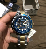  Shop Authentic Fossil FB-01 Automatic Skeleton Blue Dial Two Tone Steel Strap Watch for Men - ME3191 - Luxxuri