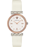  Shop Authentic Versace Greca White Dial White Leather Strap Watch for Women - VELW00120 - Luxxuri