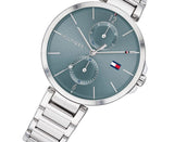  Shop Authentic Tommy Hilfiger Angela Blue Dial Silver Steel Strap Watch for Women - 1782126 - Luxxuri