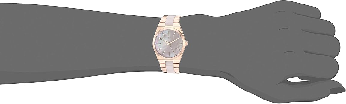  Shop Authentic Michael Kors Channing Quartz Mother of Pearl Pink Dial Two Tone Steel Strap Watch For Women - MK6652 - Luxxuri