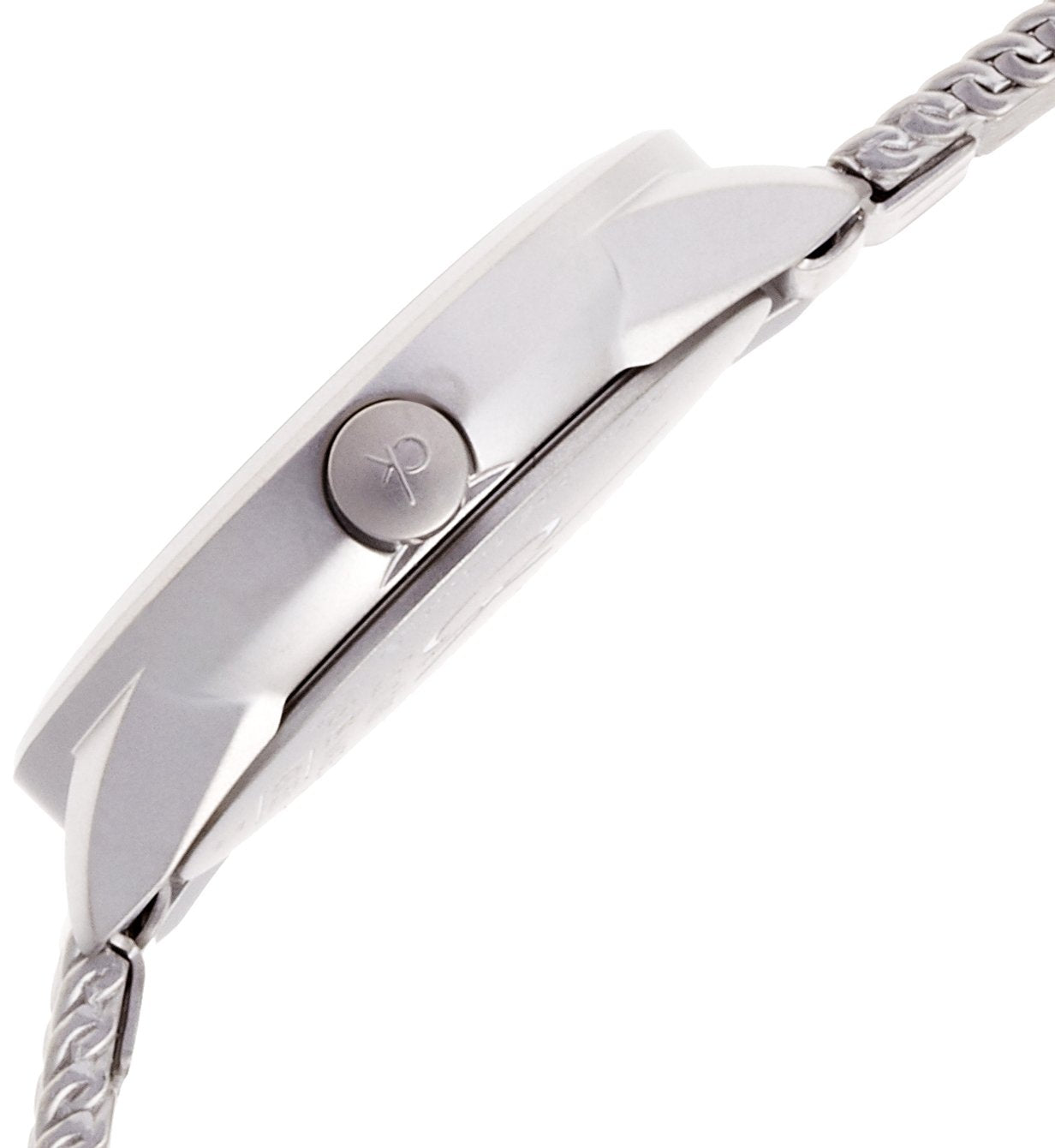  Shop Authentic Calvin Klein Minimal Grey Dial Silver Mesh Bracelet Watch for Women - K3M53154 - Luxxuri