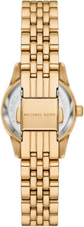  Shop Authentic Michael Kors Lexington Three-Hand Blue Dial Gold Steel Strap Watch for Women - MK4802 - Luxxuri