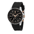  Shop Authentic Maserati SFIDA 44mm Black Silicon Chronograph Watch For Men - R8871640002 - Luxxuri