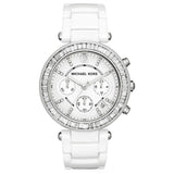  Shop Authentic Michael Kors Parker White Dial White Leather Strap Watch for Women - MK5848 - Luxxuri