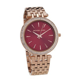  Shop Authentic Michael Kors Darci Red DIal Rose Gold Stainless Steel Strap Watch for Women - MK3378 - Luxxuri