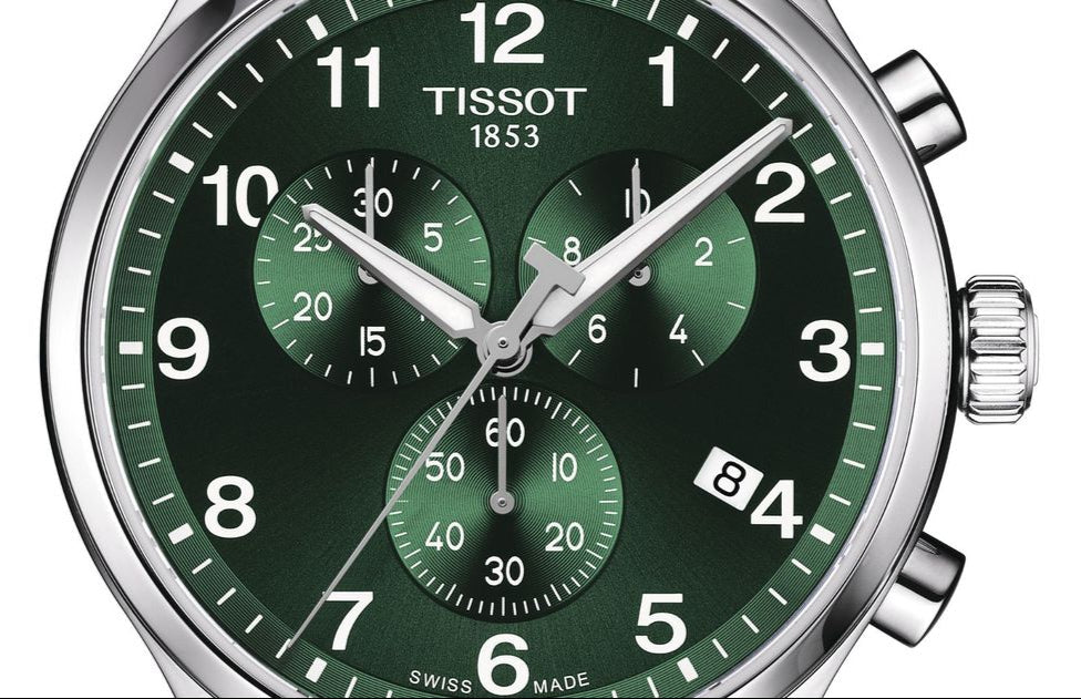  Shop Authentic Tissot Chrono XL Classic Green Dial Silver Steel Strap Watch for Men - T116.617.11.092.00 - Luxxuri